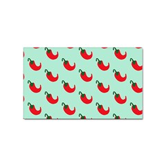 Small Mini Peppers Blue Sticker Rectangular (100 Pack) by ConteMonfrey