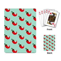 Small Mini Peppers Blue Playing Cards Single Design (rectangle)