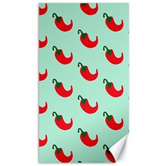 Small Mini Peppers Blue Canvas 40  X 72  by ConteMonfrey