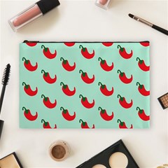 Small Mini Peppers Blue Cosmetic Bag (large) by ConteMonfrey