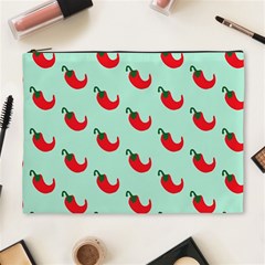 Small Mini Peppers Blue Cosmetic Bag (xl) by ConteMonfrey