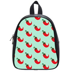 Small Mini Peppers Blue School Bag (small) by ConteMonfrey