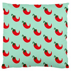 Small Mini Peppers Blue Large Flano Cushion Case (two Sides) by ConteMonfrey