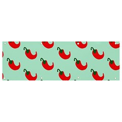 Small Mini Peppers Blue Banner And Sign 9  X 3 