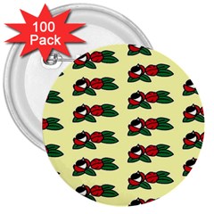 Guarana Fruit Clean 3  Buttons (100 Pack)  by ConteMonfrey