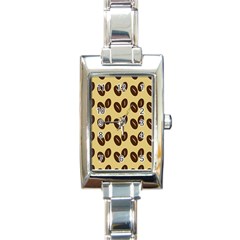 Coffee Beans Rectangle Italian Charm Watch by ConteMonfrey