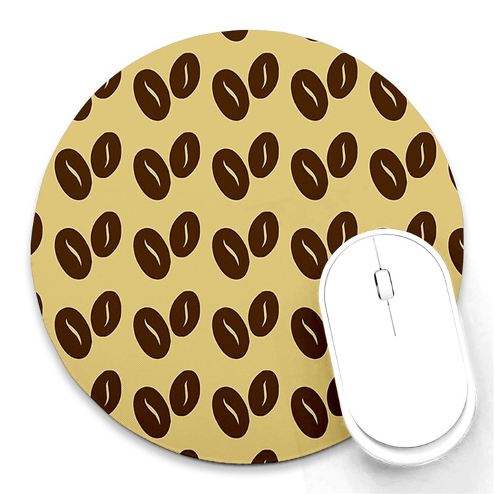 Coffee beans Round Mousepad