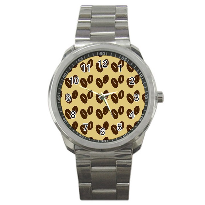 Coffee beans Sport Metal Watch