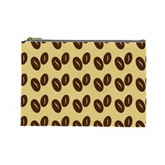 Coffee beans Cosmetic Bag (Large)