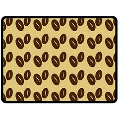 Coffee beans Double Sided Fleece Blanket (Large) 