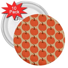 Cute Pumpkin 3  Buttons (10 pack) 