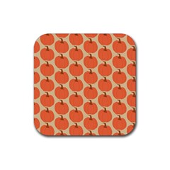 Cute Pumpkin Rubber Coaster (Square)