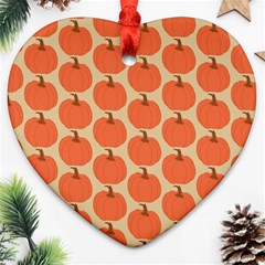 Cute Pumpkin Heart Ornament (Two Sides)