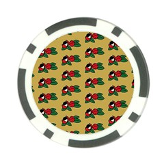 Guarana Fruit Brown Poker Chip Card Guard by ConteMonfrey