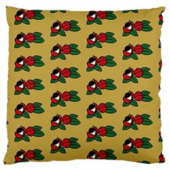 Guarana Fruit Brown Large Flano Cushion Case (two Sides) by ConteMonfrey