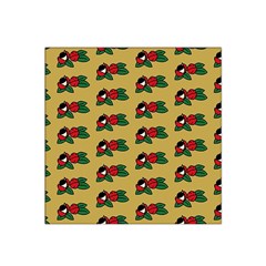 Guarana Fruit Brown Satin Bandana Scarf 22  X 22  by ConteMonfrey