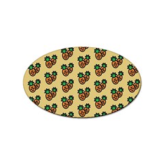 Pastel Pineapple Sticker Oval (10 Pack)