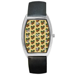 Pastel Pineapple Barrel Style Metal Watch by ConteMonfrey