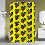 Yellow Background Pineapples Shower Curtain 48  x 72  (Small)  Curtain(48  X 72 ) - 42.18 x64.8  Curtain(48  X 72 )