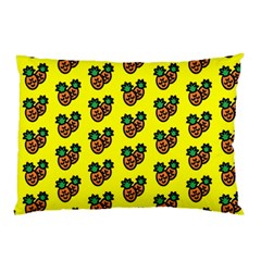 Yellow Background Pineapples Pillow Case (two Sides) by ConteMonfrey