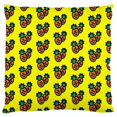 Yellow Background Pineapples Standard Flano Cushion Case (one Side) by ConteMonfrey