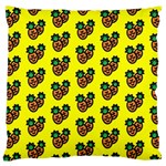 Yellow Background Pineapples Standard Flano Cushion Case (One Side) Front