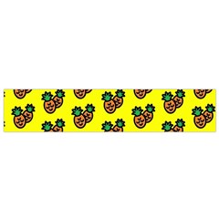 Yellow Background Pineapples Small Flano Scarf by ConteMonfrey