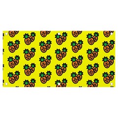 Yellow Background Pineapples Banner And Sign 4  X 2 