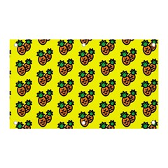 Yellow Background Pineapples Banner And Sign 5  X 3 