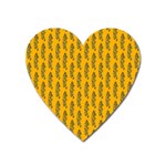 Yellow Lemon Branches Garda Heart Magnet Front