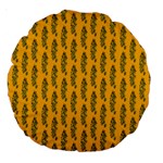 Yellow Lemon Branches Garda Large 18  Premium Round Cushions Front