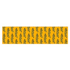 Yellow Lemon Branches Garda Oblong Satin Scarf (16  X 60 ) by ConteMonfrey