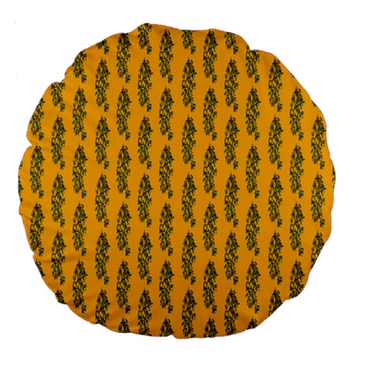 Yellow Lemon Branches Garda Large 18  Premium Round Cushions