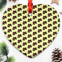 Guarana Fruit Small Heart Ornament (two Sides) by ConteMonfrey