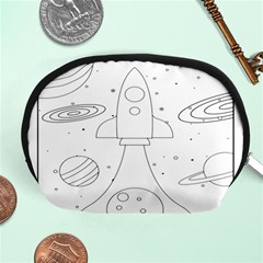 Going To Space - Cute Starship Doodle  Accessory Pouch (medium) by ConteMonfrey