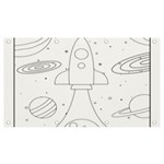 Going To Space - Cute Starship Doodle  Banner and Sign 7  x 4  Front