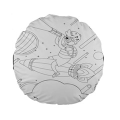 Little Boy Explorer Standard 15  Premium Round Cushions by ConteMonfrey