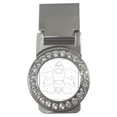 Starship Doodle - Space Elements Money Clips (cz)  by ConteMonfrey