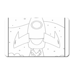 Starship Doodle - Space Elements Magnet (rectangular) by ConteMonfrey