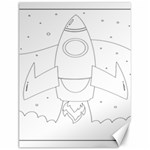 Starship Doodle - Space Elements Canvas 12  x 16  11.86 x15.41  Canvas - 1