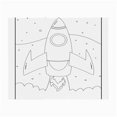 Starship Doodle - Space Elements Small Glasses Cloth (2 Sides) by ConteMonfrey