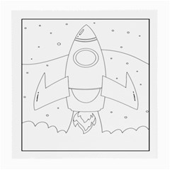 Starship Doodle - Space Elements Medium Glasses Cloth (2 Sides) by ConteMonfrey