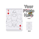 Starship Doodle - Space Elements Playing Cards 54 Designs (Mini) Front - Diamond7