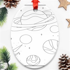 The Cuteness Of Saturn Ornament (oval) by ConteMonfrey