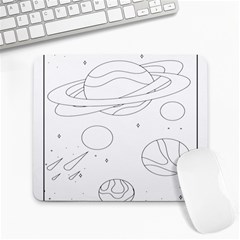 The Cuteness Of Saturn Large Mousepad by ConteMonfrey