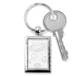 The Cuteness Of Saturn Key Chain (Rectangle) Front