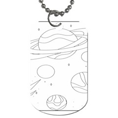 The Cuteness Of Saturn Dog Tag (one Side) by ConteMonfrey