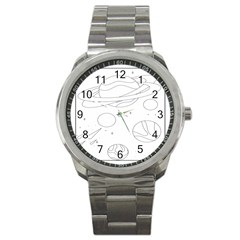 The Cuteness Of Saturn Sport Metal Watch by ConteMonfrey