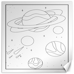 The Cuteness Of Saturn Canvas 12  X 12  by ConteMonfrey