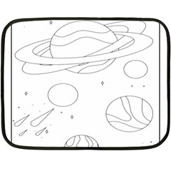 The Cuteness Of Saturn Fleece Blanket (mini) by ConteMonfrey